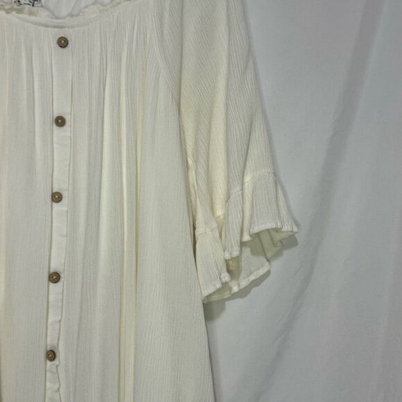 Cream Naïf Knee length dress Size L - Picture 3 of 8